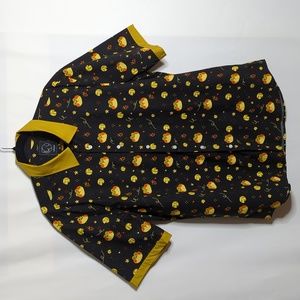 Sulkypup frog print short sleeve button down